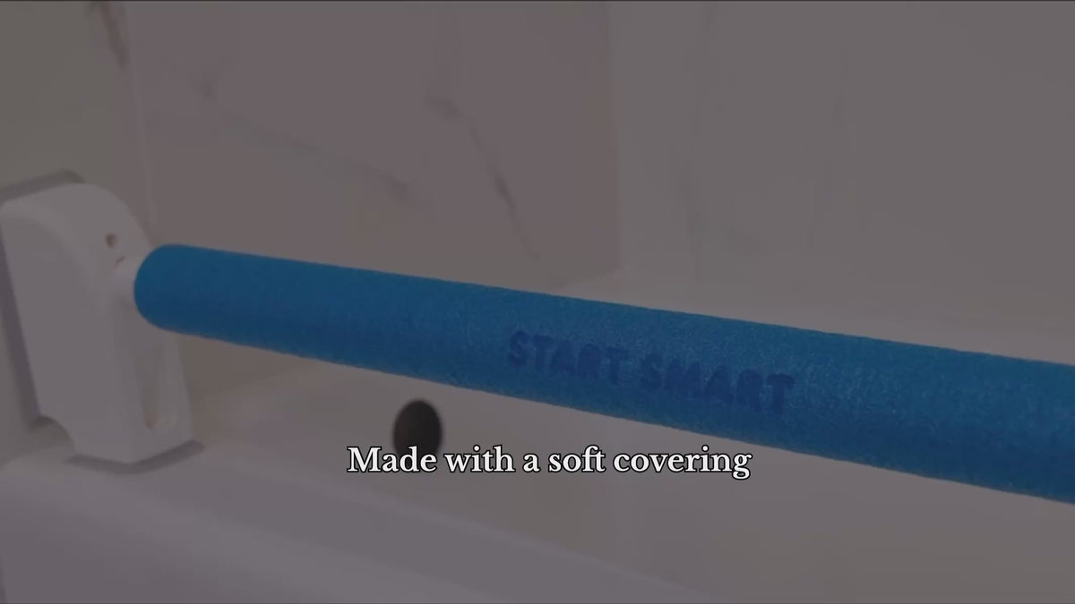 Load video: how to set up the safety bar with step by step instructions 